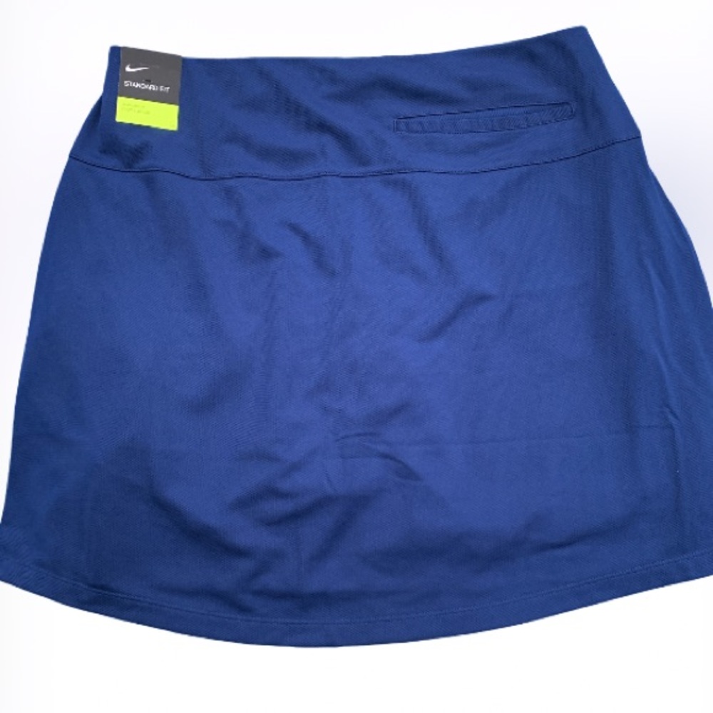 NWT Nike Dri-Fit Ladies Navy Golf Skort Skirted Short - Picture 4 of 10